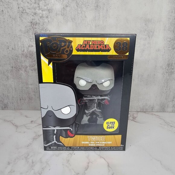 Funko Pop! Pin My Hero Academia Twice #38 Glow In The Dark Collectible Enamel Ba - Picture 1 of 8